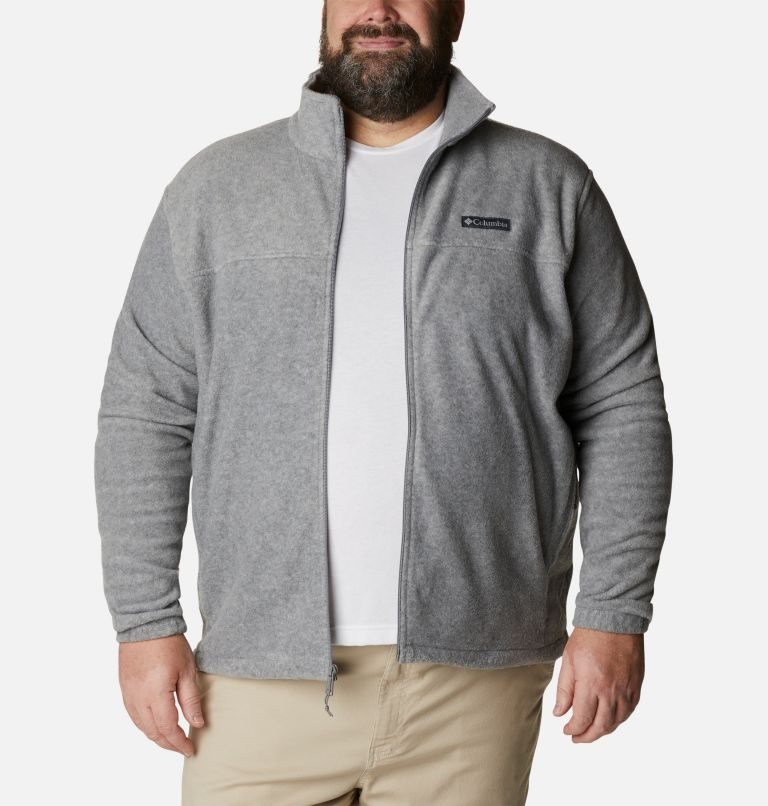 Jachete Din Lână Columbia Steens Mountain 2.0 Full Zip Barbati Gri | Plus Size PE07A1ZS8